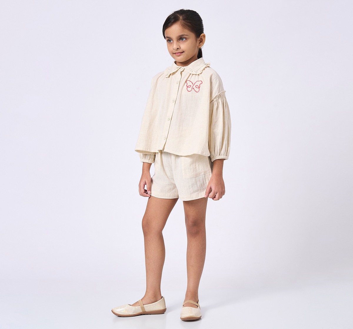 Ed-a-Mamma Kids Girls Set Off White