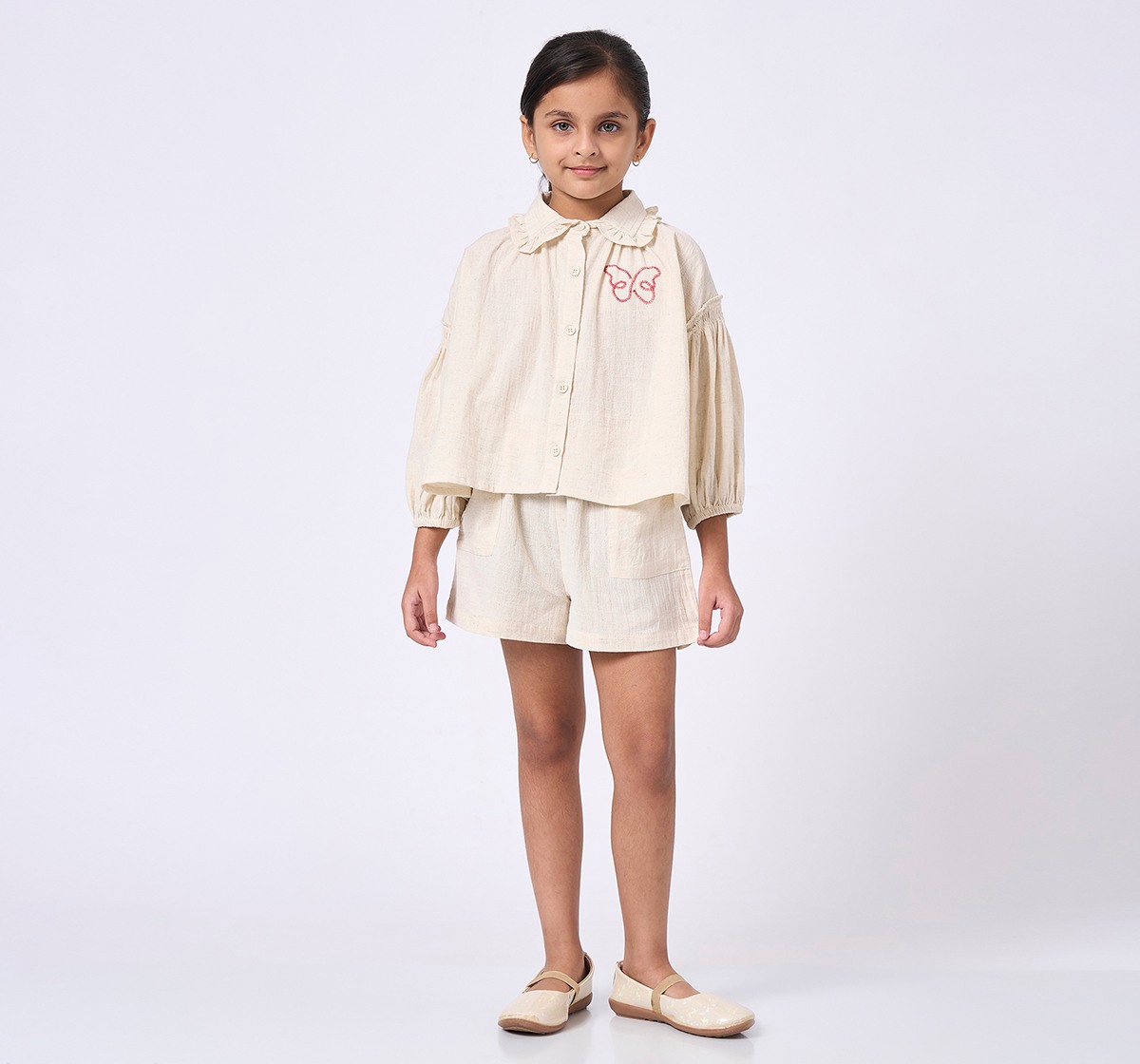 Ed-a-Mamma Kids Girls Set Off White