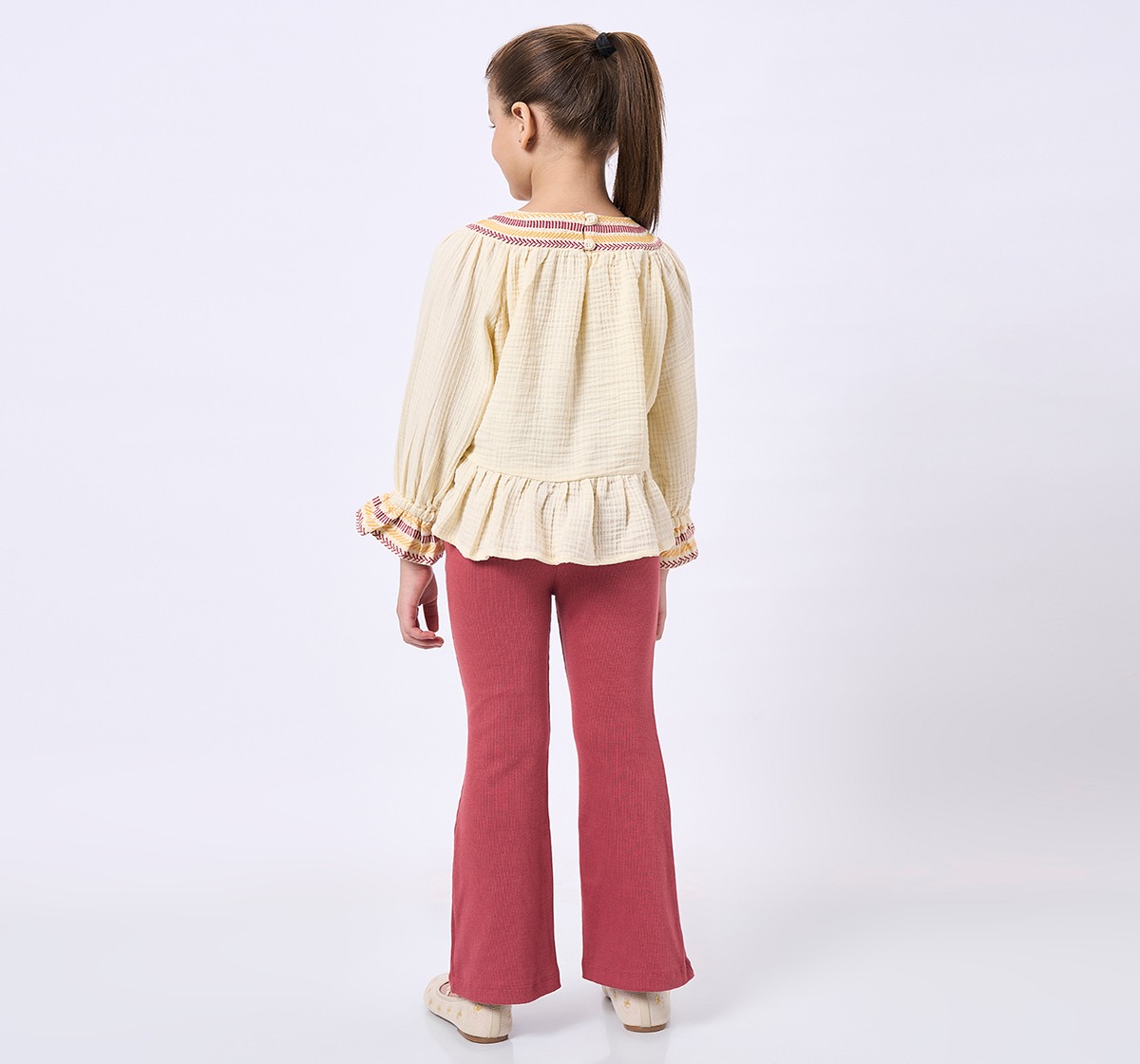 Ed-A-Mamma Kids Girls Co-Ordinate Set Offwhite