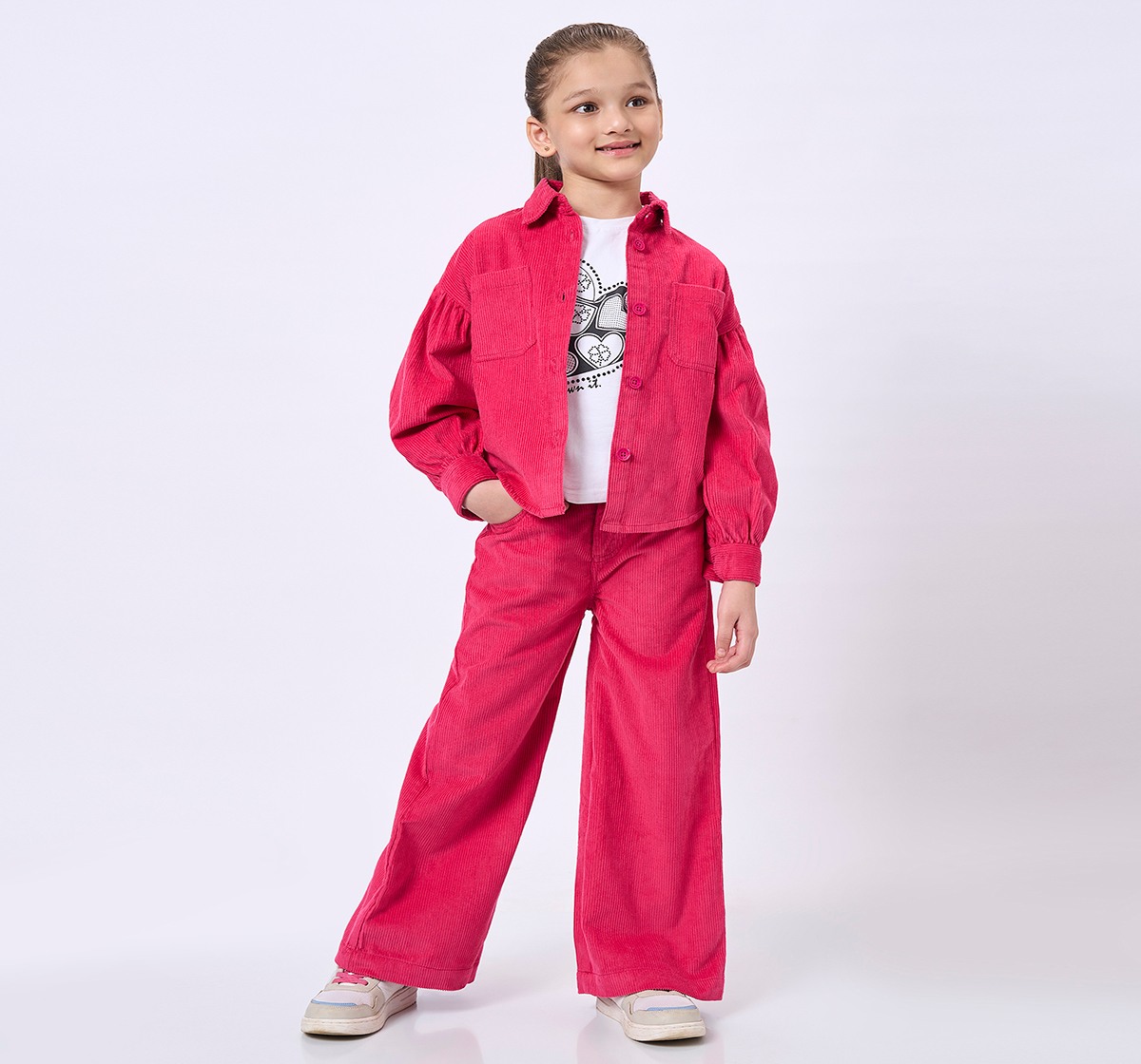 Ed-A-Mamma Kids Girls Co-Ordinate Set Pink