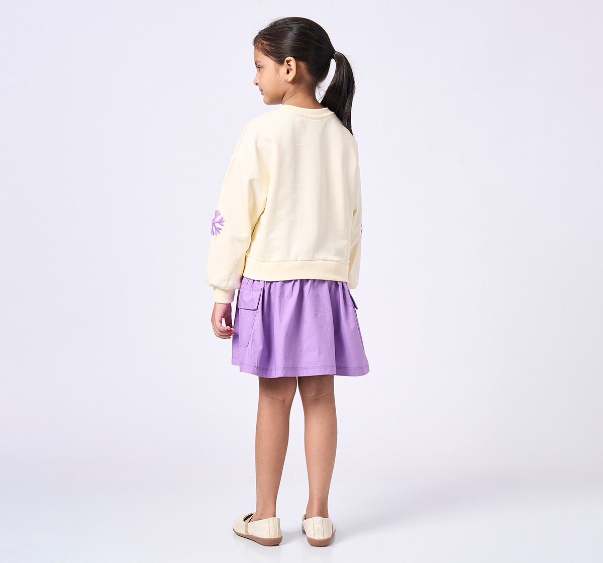 Ed-a-Mamma Kids Girls Dress Off White