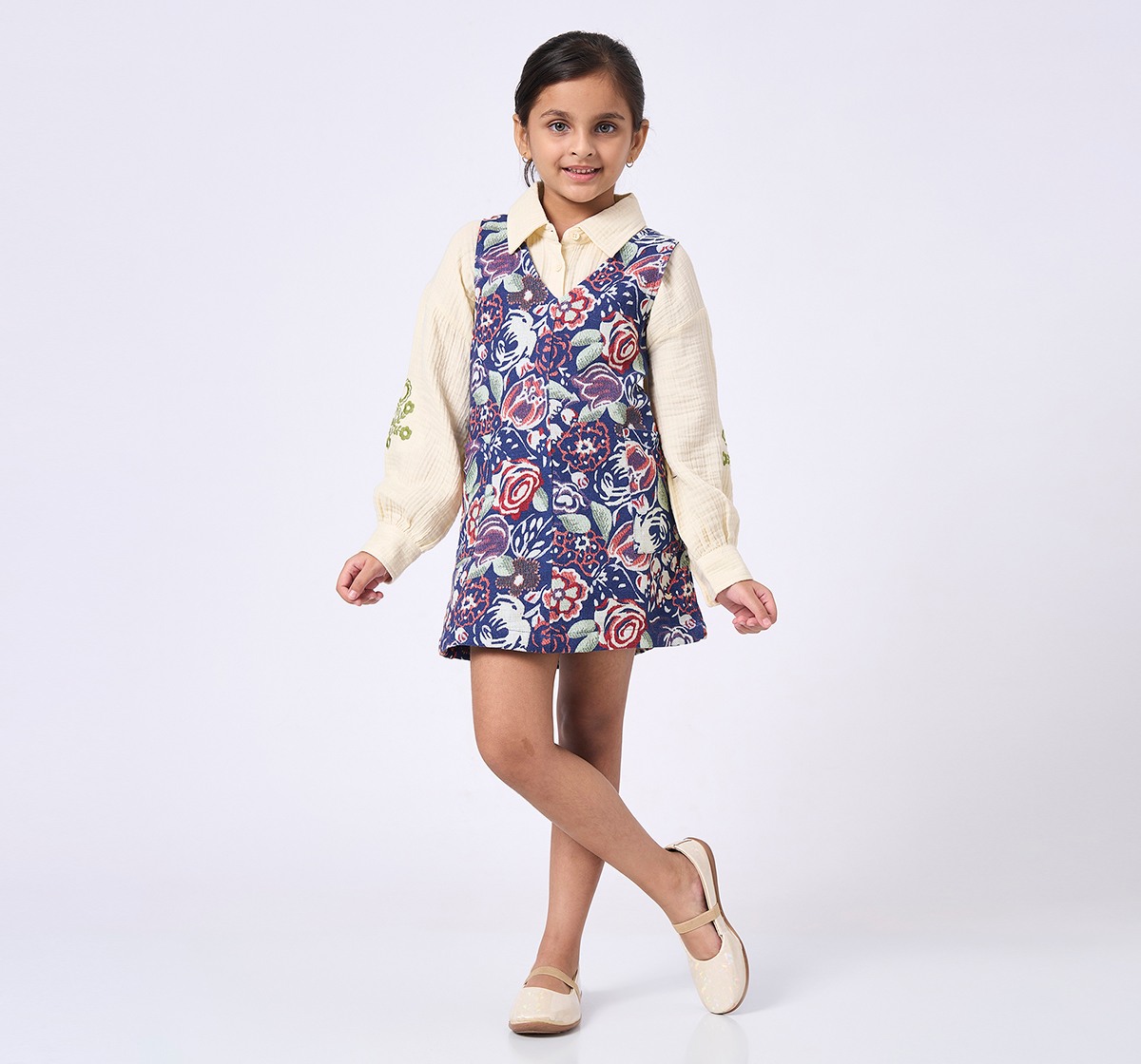 Ed-a-Mamma Kids Girls Dress Multicolor