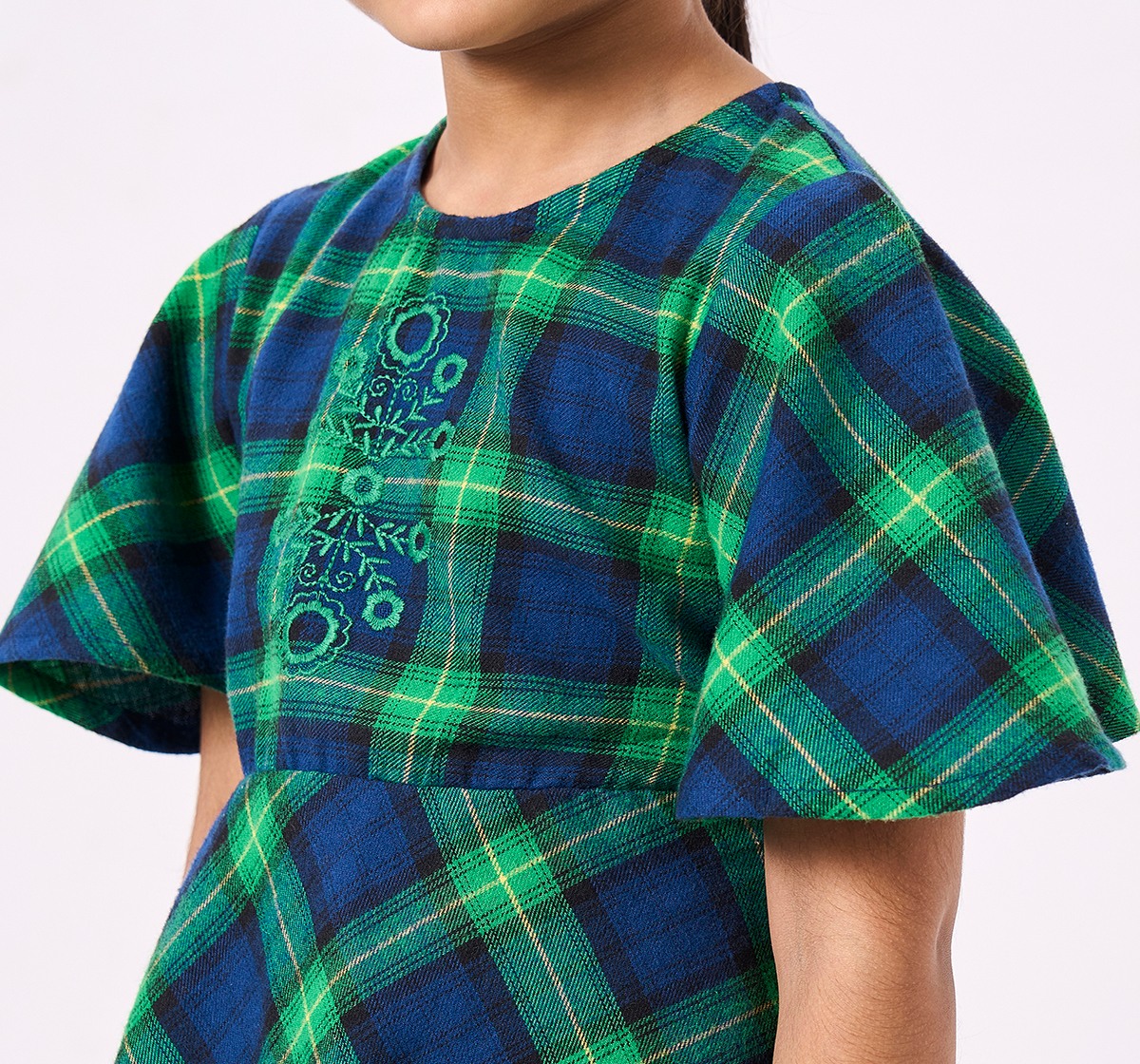 Ed-a-Mamma Kids Girls Dress Green