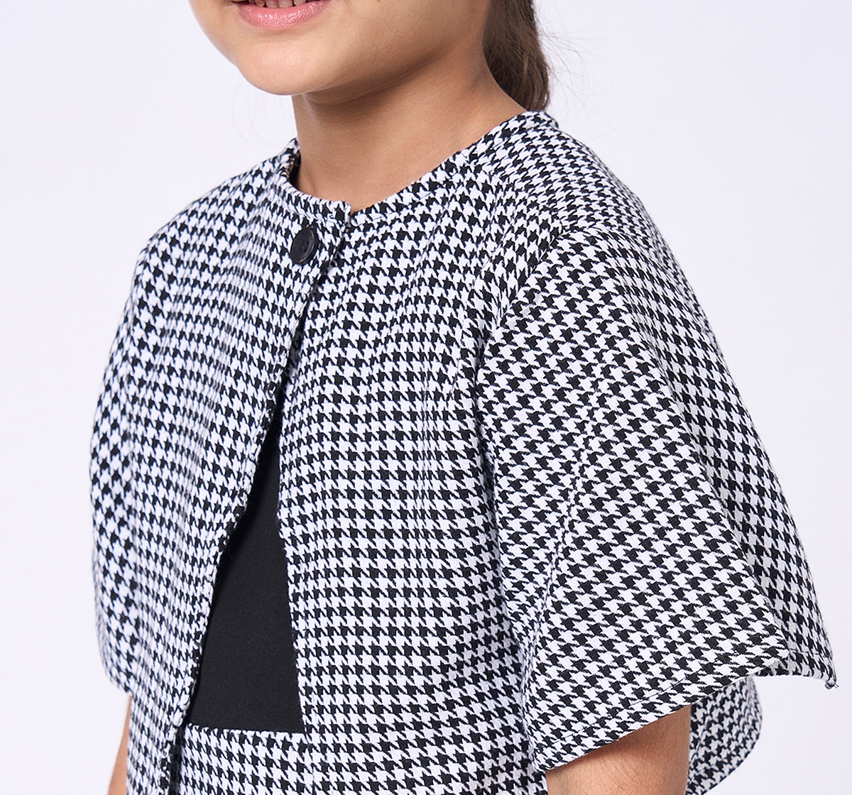 Ed-a-Mamma Kids Girls Dress Black & White
