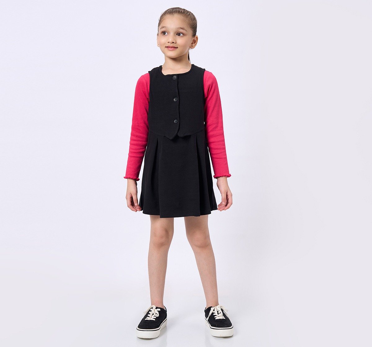 Ed-A-Mamma Kids Girls Dress Black