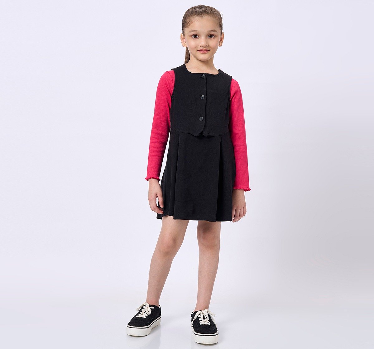 Ed-A-Mamma Kids Girls Dress Black