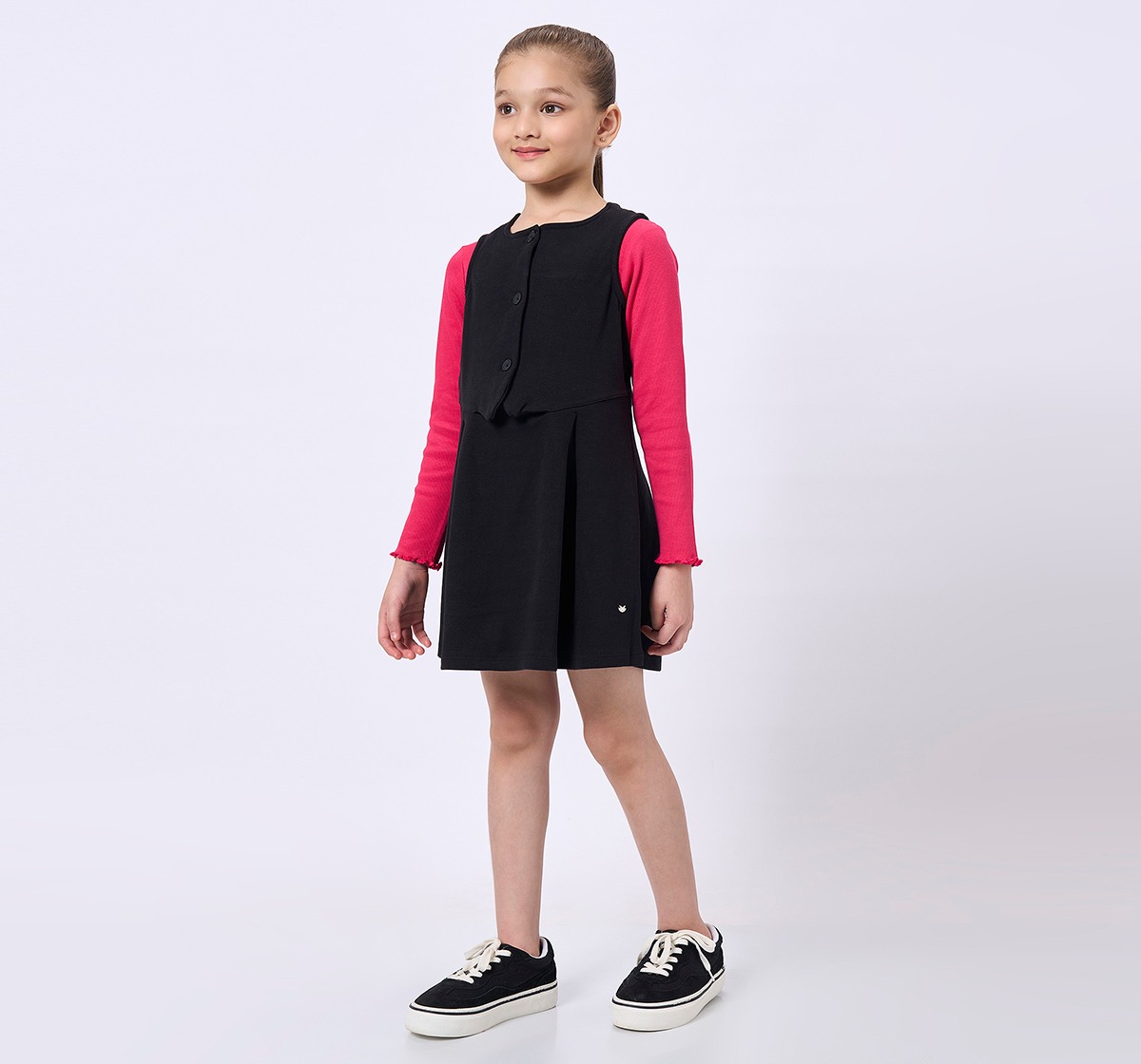 Ed-A-Mamma Kids Girls Dress Black