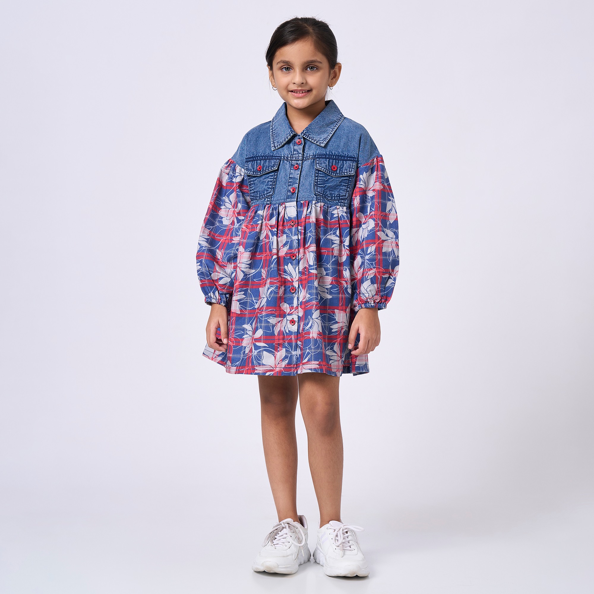 Ed-a-Mamma Kids Girls Dress Red