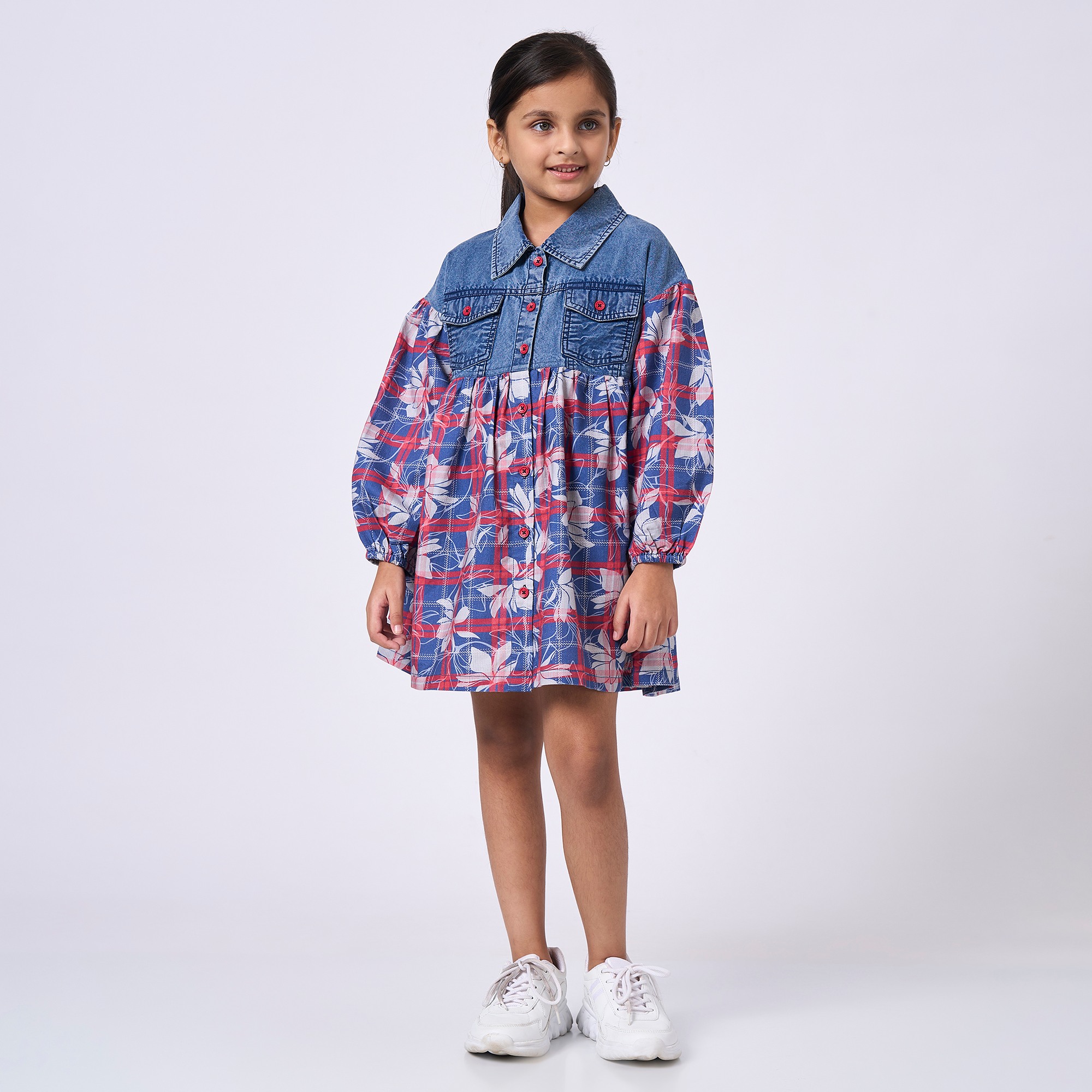 Ed-a-Mamma Kids Girls Dress Red