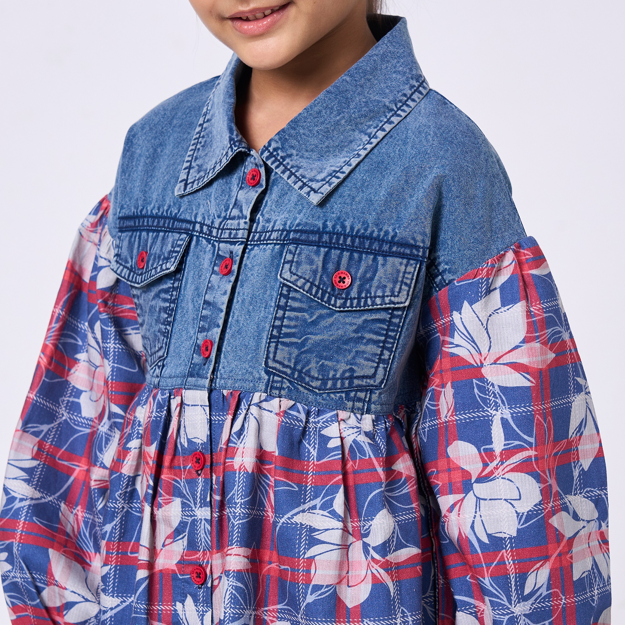 Ed-a-Mamma Kids Girls Dress Red