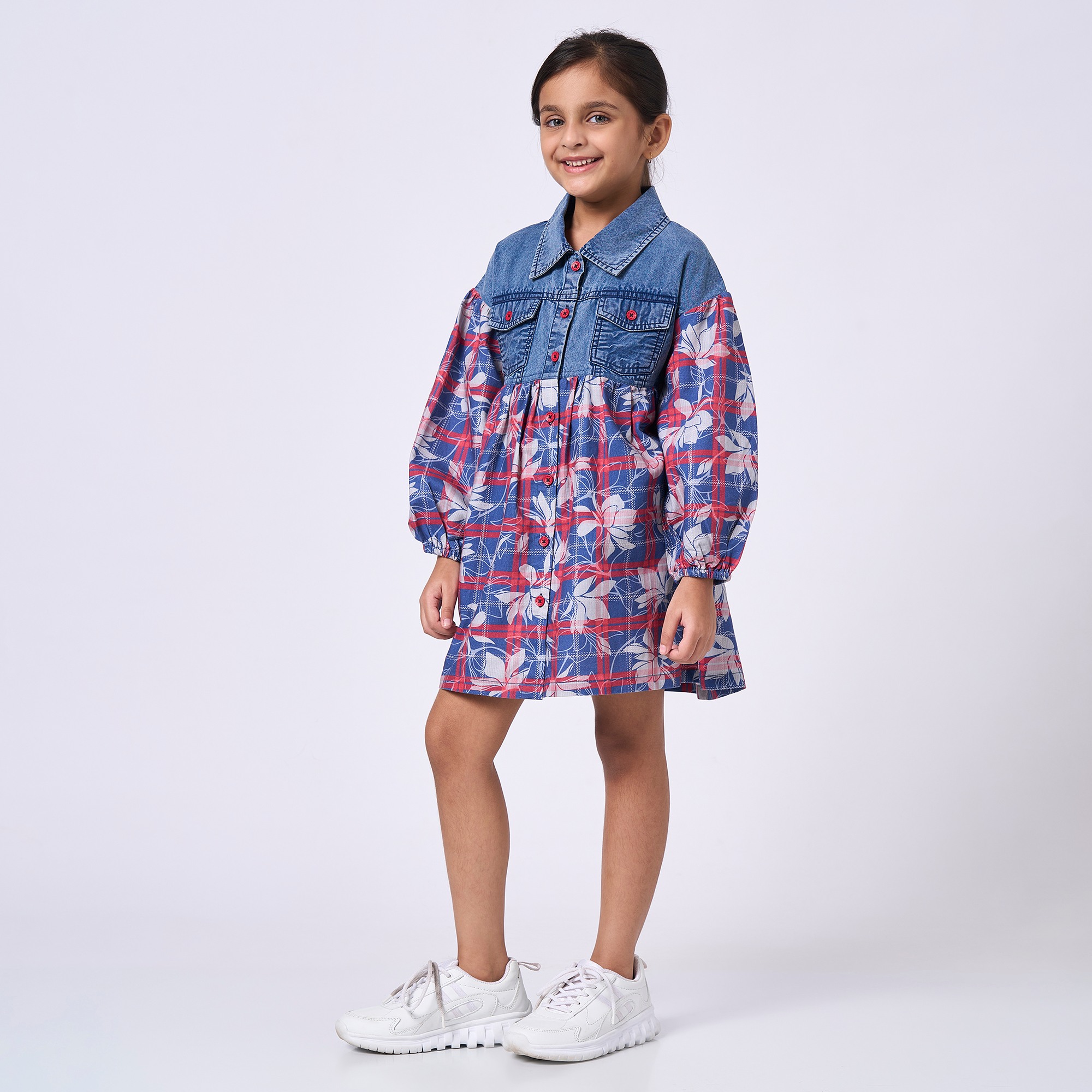 Ed-a-Mamma Kids Girls Dress Red