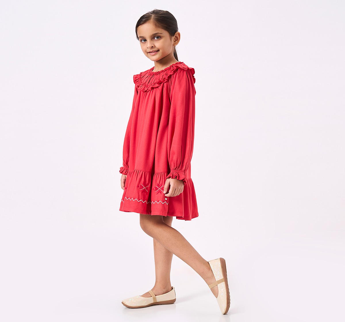 Ed-a-Mamma Kids Girls Dress Red