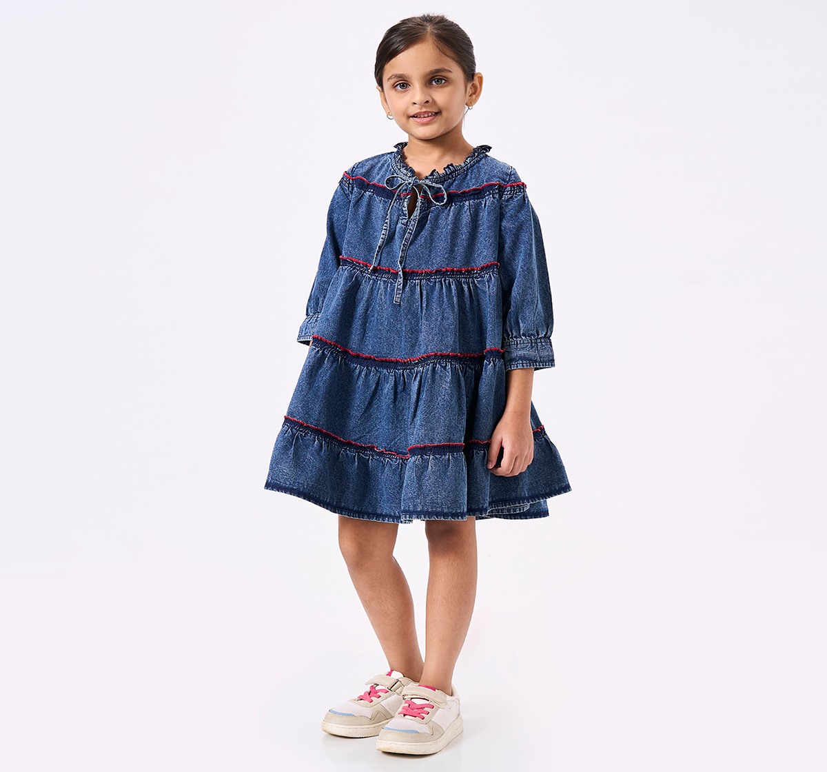 Ed-a-Mamma Kids Girls Dress Blue