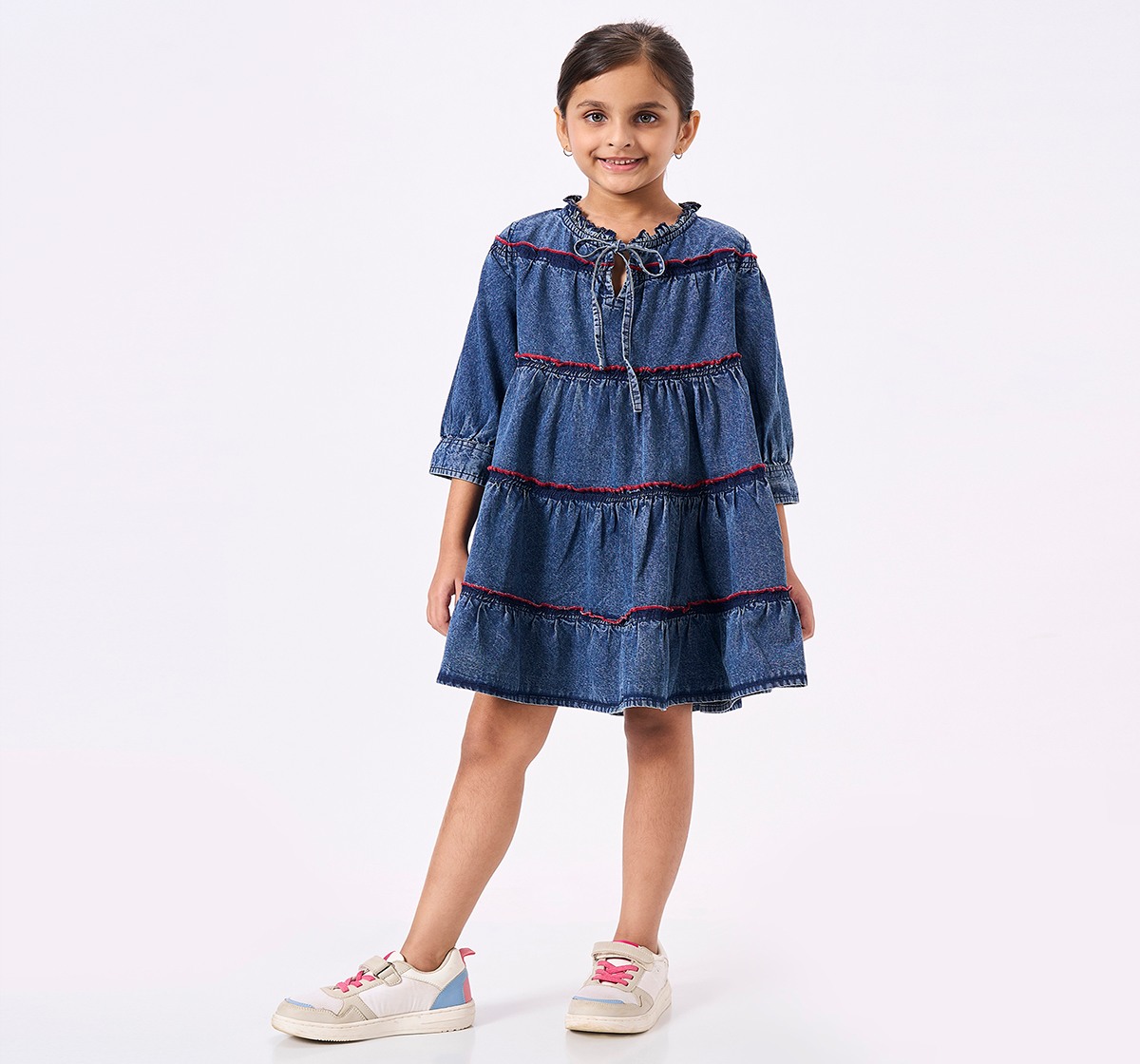 Ed-a-Mamma Kids Girls Dress Blue