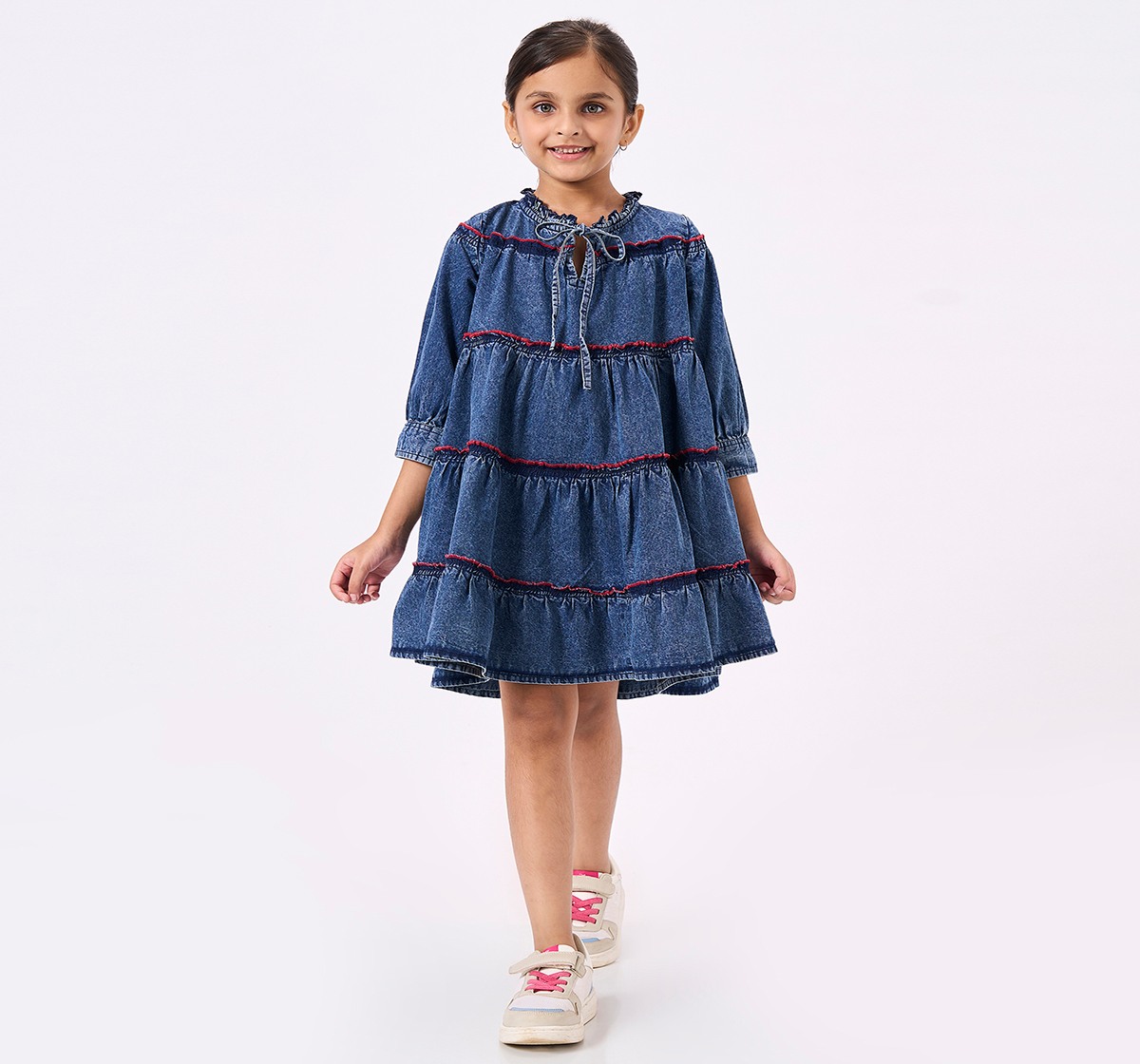 Ed-a-Mamma Kids Girls Dress Blue