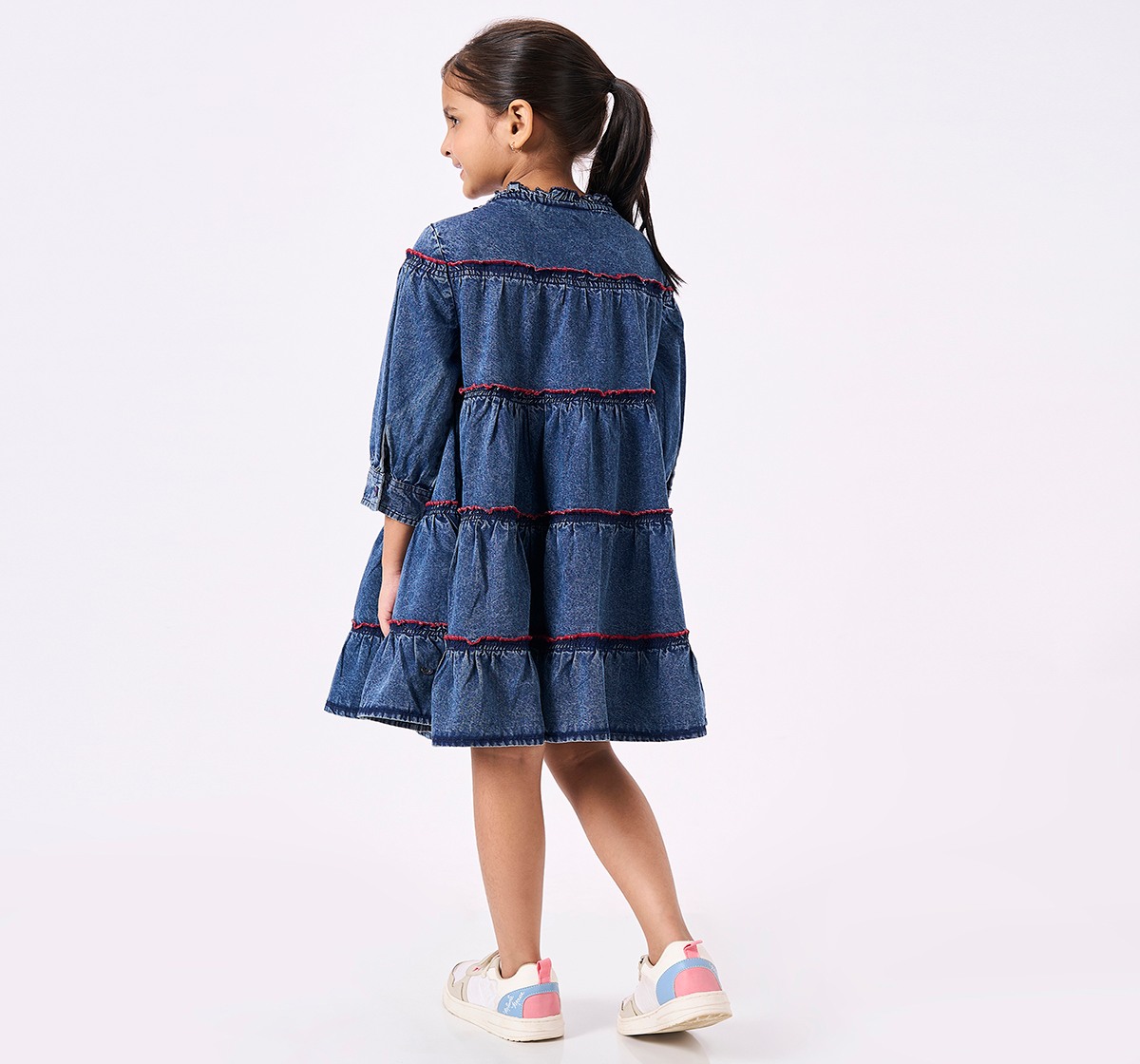 Ed-a-Mamma Kids Girls Dress Blue