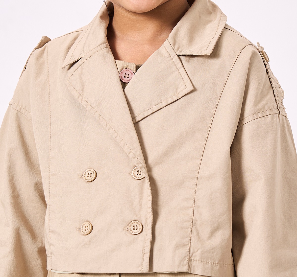 Ed-a-Mamma Kids Girls Dress Beige