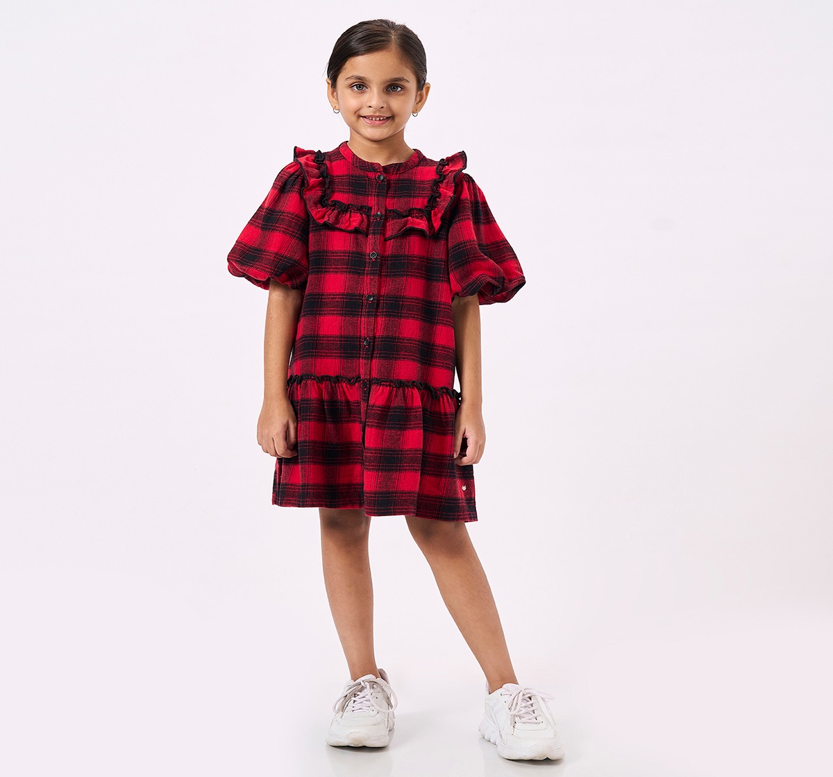 Ed-a-Mamma Kids Girls Dress Red