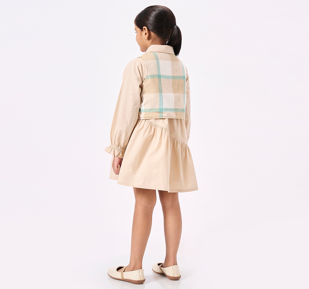 Ed-a-Mamma Kids Girls Dress Beige