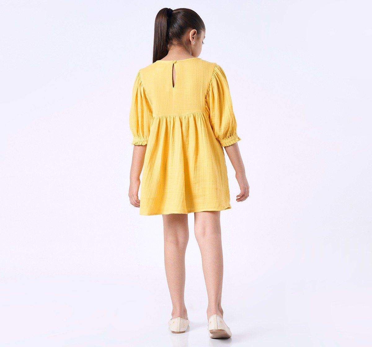 Ed-a-Mamma Kids Girls Dress Yellow