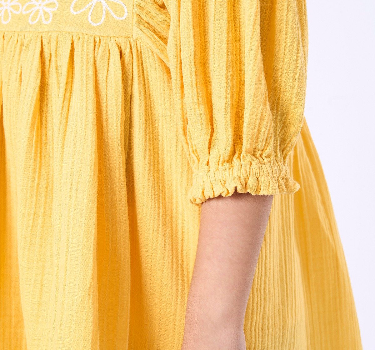 Ed-a-Mamma Kids Girls Dress Yellow