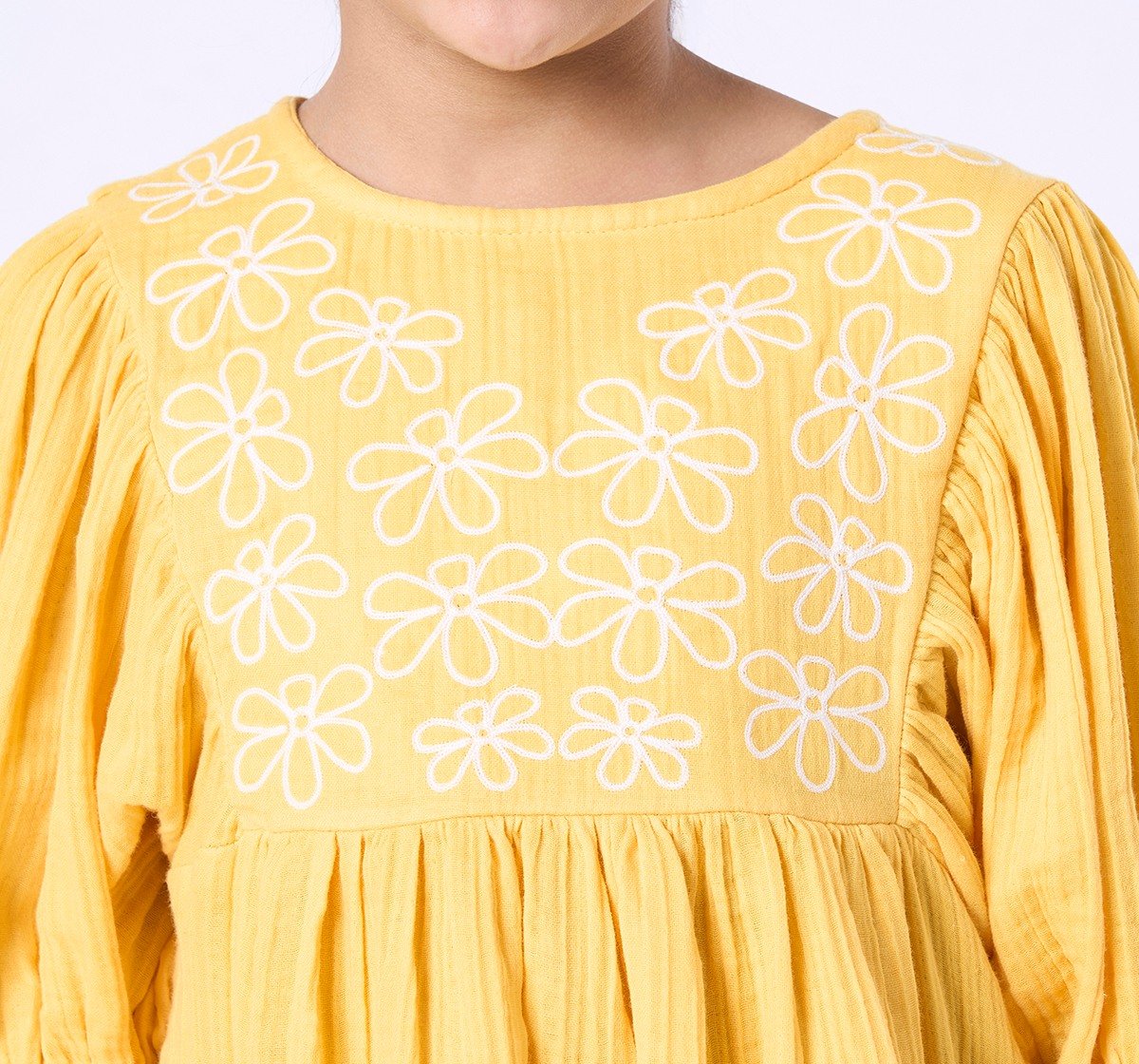 Ed-a-Mamma Kids Girls Dress Yellow