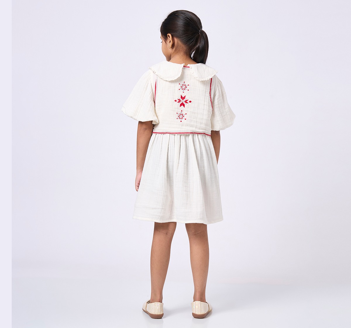 Ed-a-Mamma Kids Girls Dress White