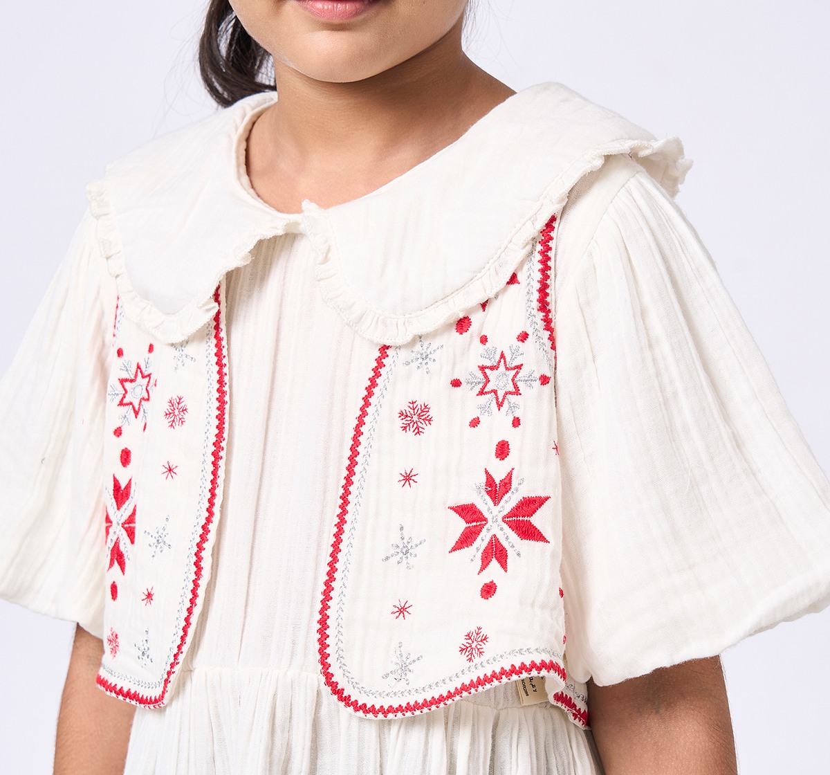 Ed-a-Mamma Kids Girls Dress White