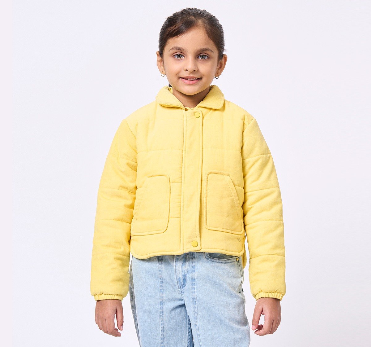 ED-A-MAMMA Kids Girls Heavy Winterwear YELLOW