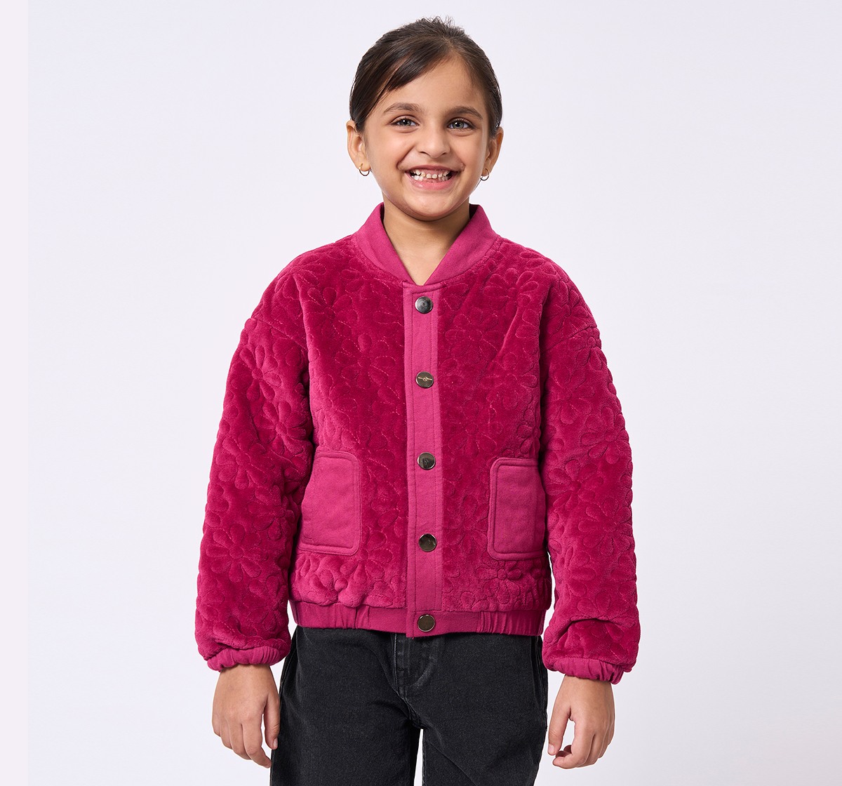 ED-A-MAMMA Kids Girls Heavy Winterwear PINK
