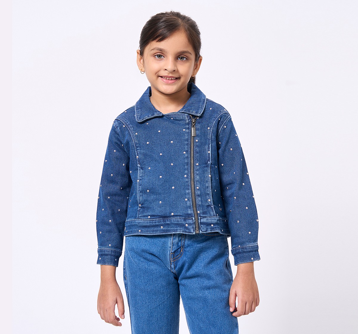 ED-A-MAMMA Kids Girls Jacket MID BLUE