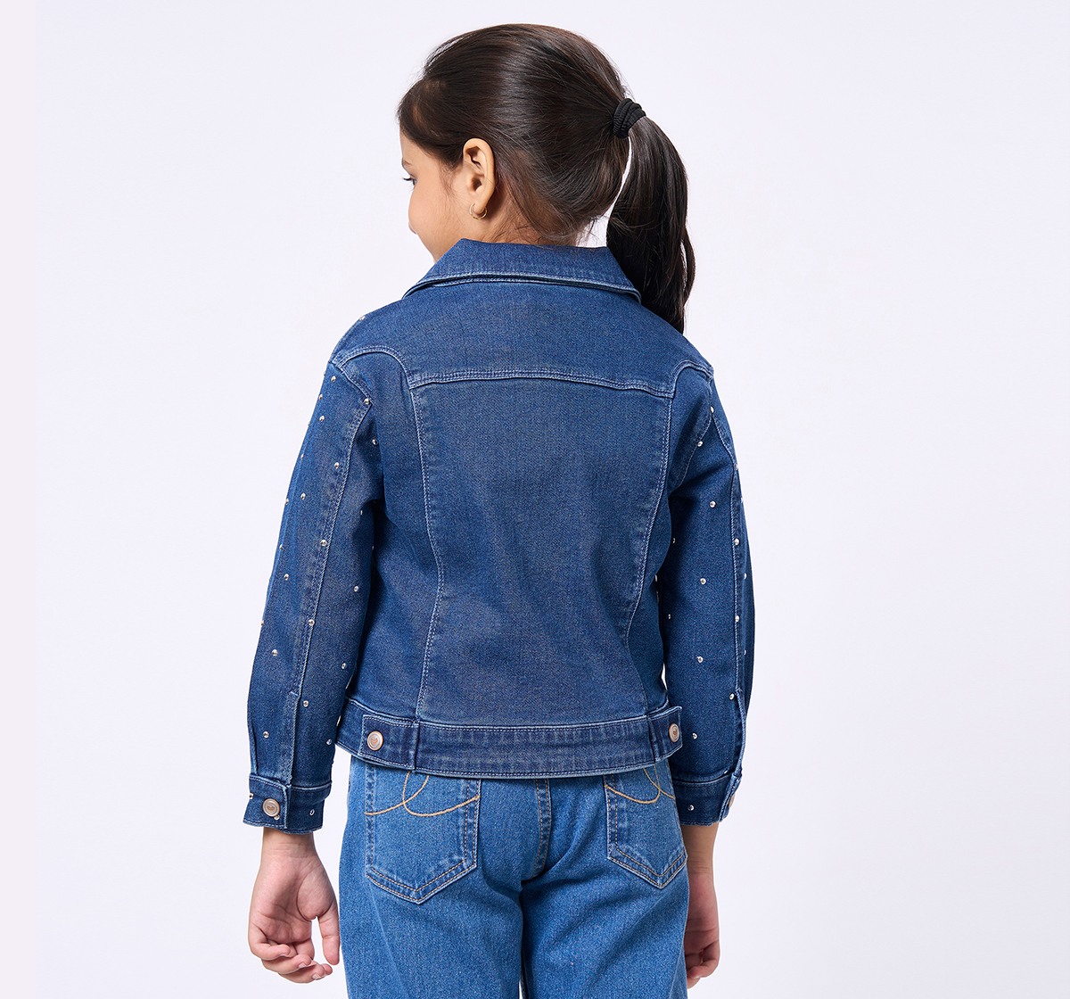 ED-A-MAMMA Kids Girls Jacket MID BLUE