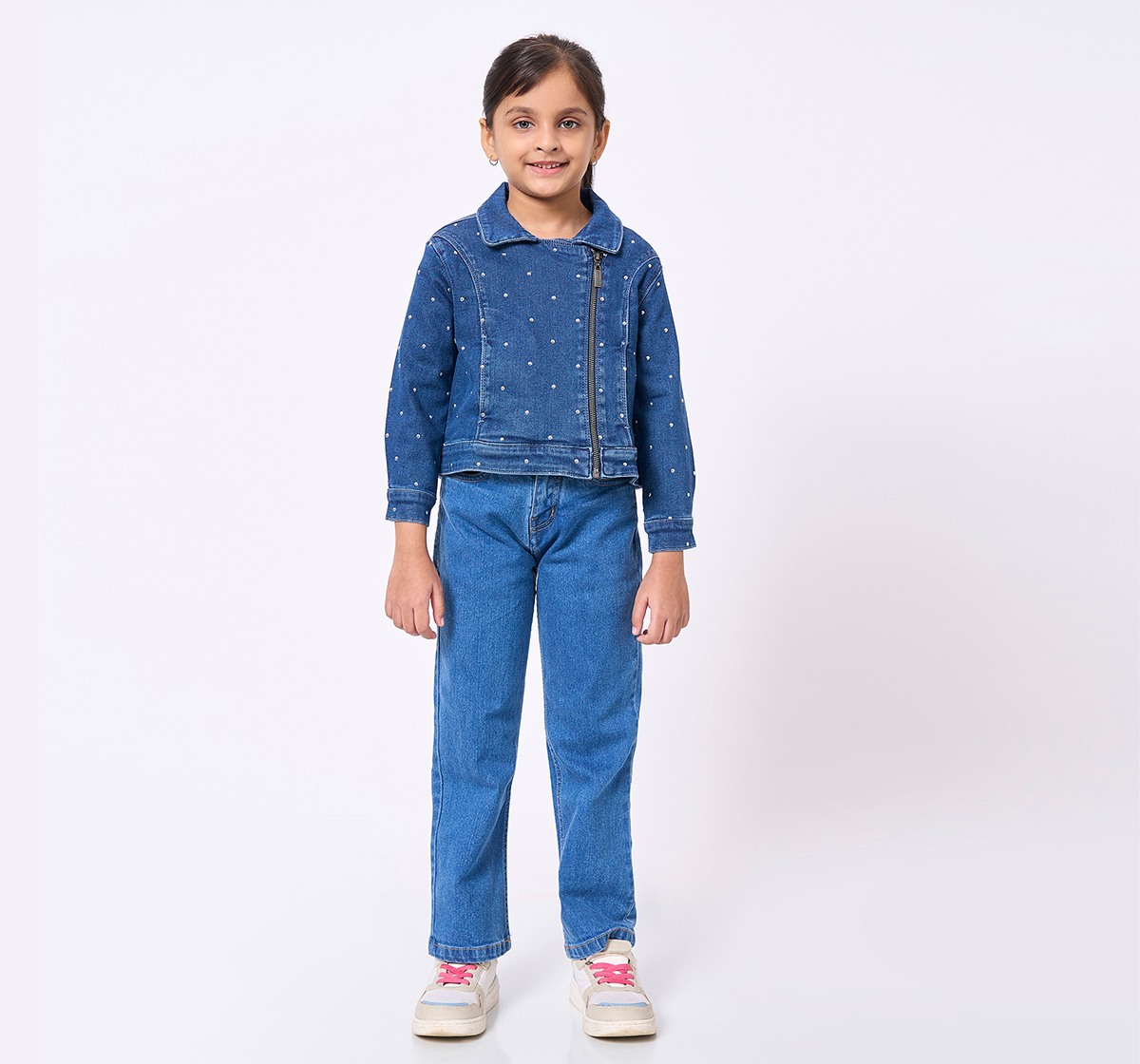 ED-A-MAMMA Kids Girls Jacket MID BLUE