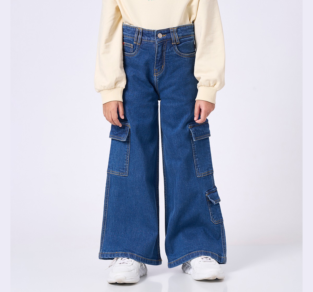 Ed-a-Mamma Kids Girls JEANS Blue