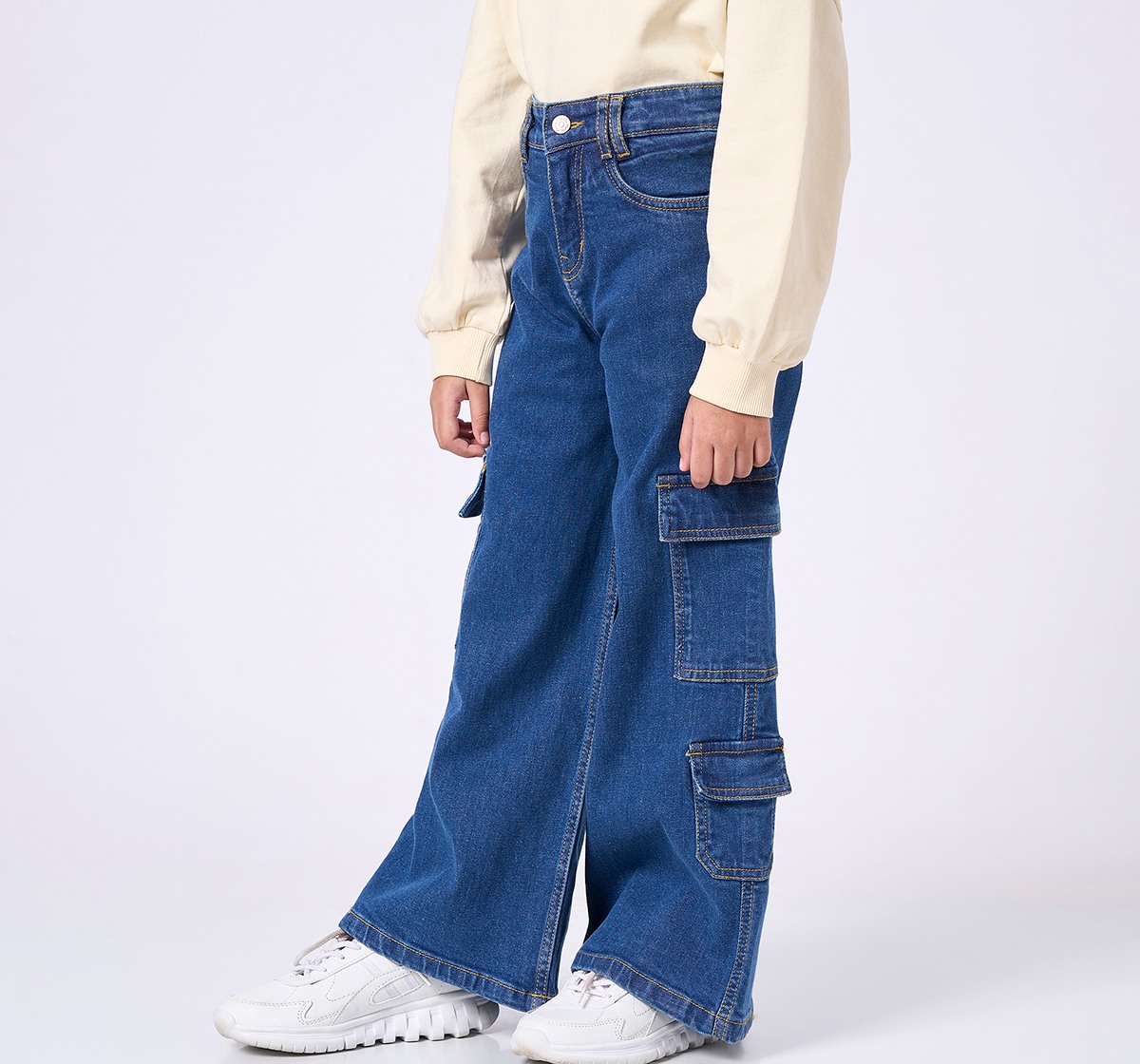 Ed-a-Mamma Kids Girls JEANS Blue