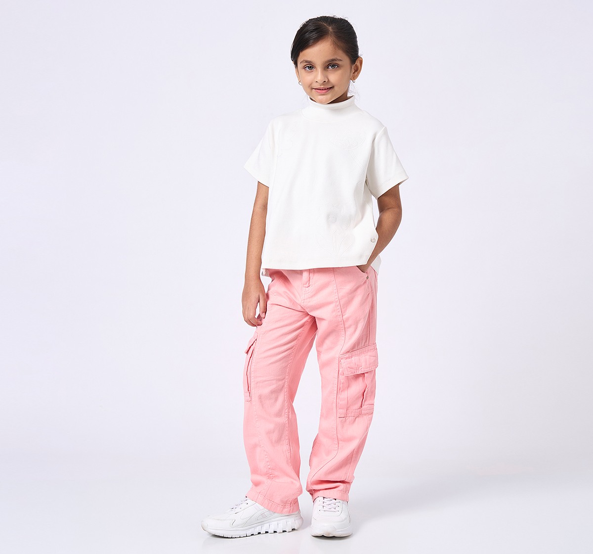 Ed-a-Mamma Kids Girls JEANS Coral