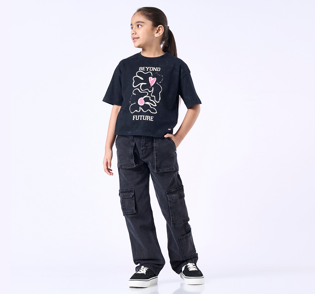 Ed-a-Mamma Kids Girls JEANS Grey