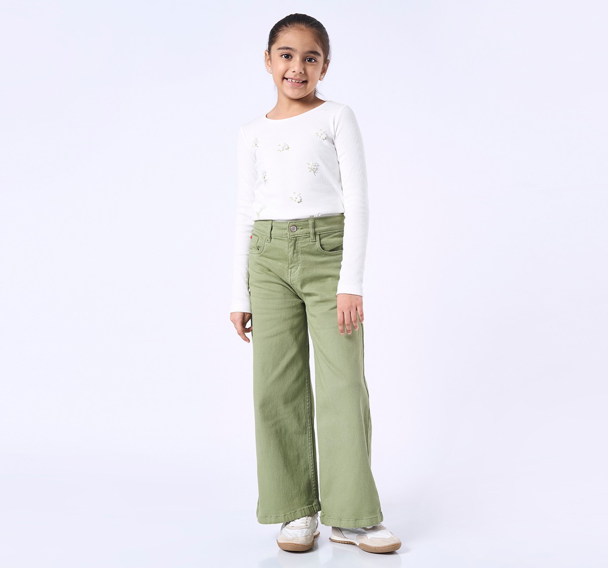 Ed-a-Mamma Kids Girls JEANS Olive