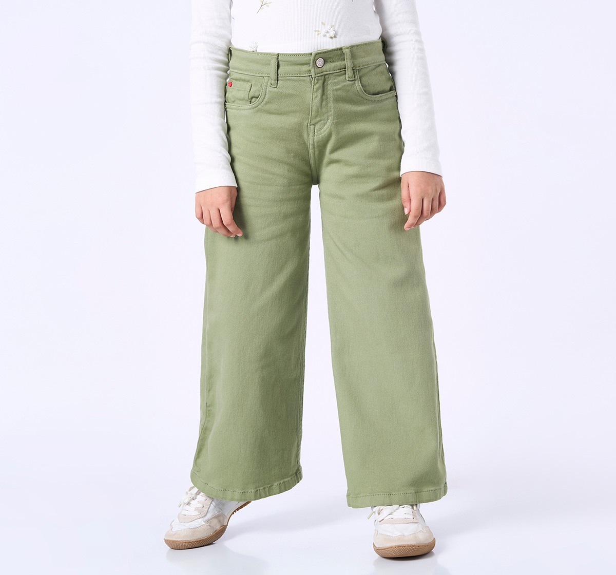 Ed-a-Mamma Kids Girls JEANS Olive
