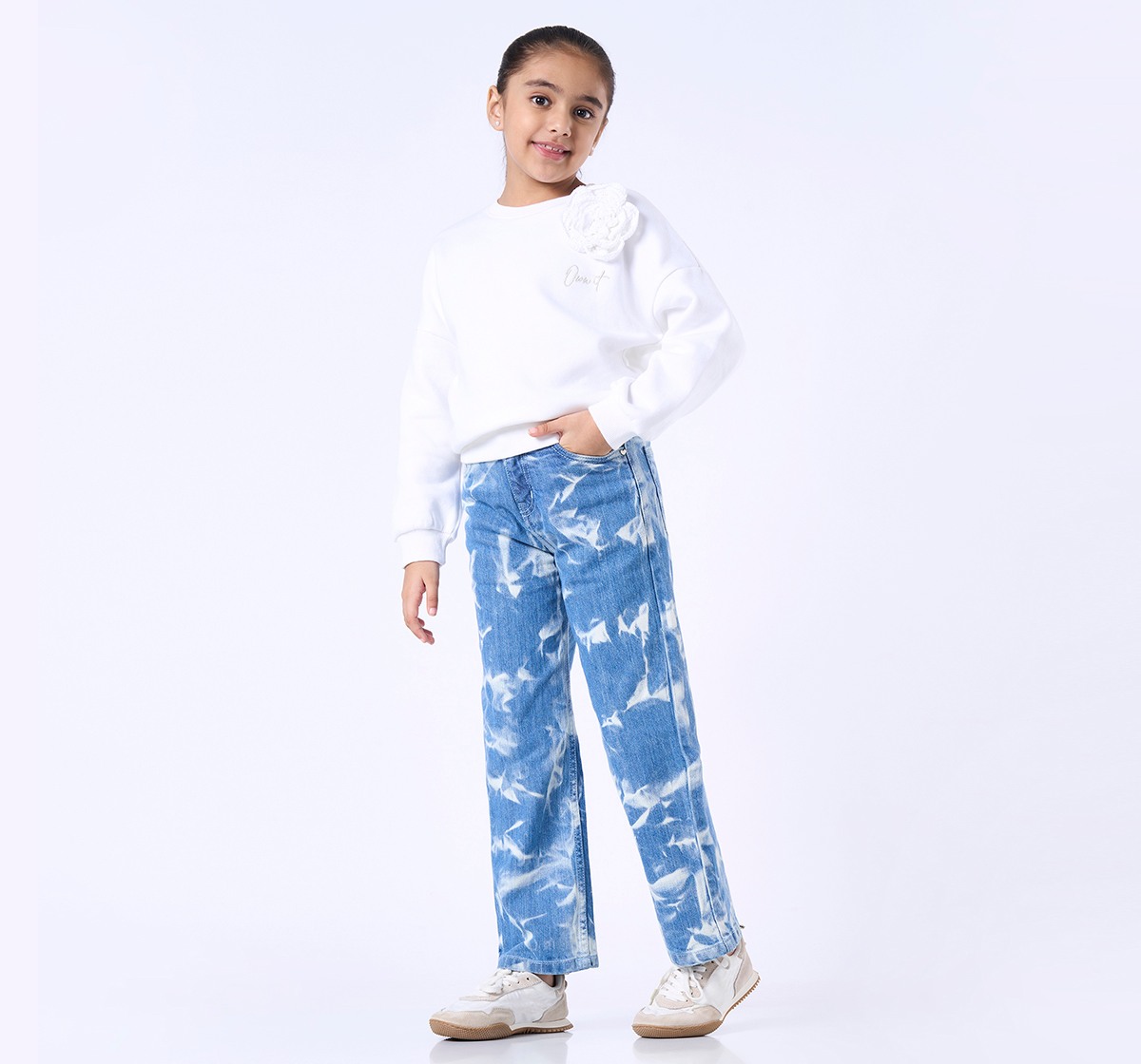 Ed-a-Mamma Kids Girls JEANS Light Blue