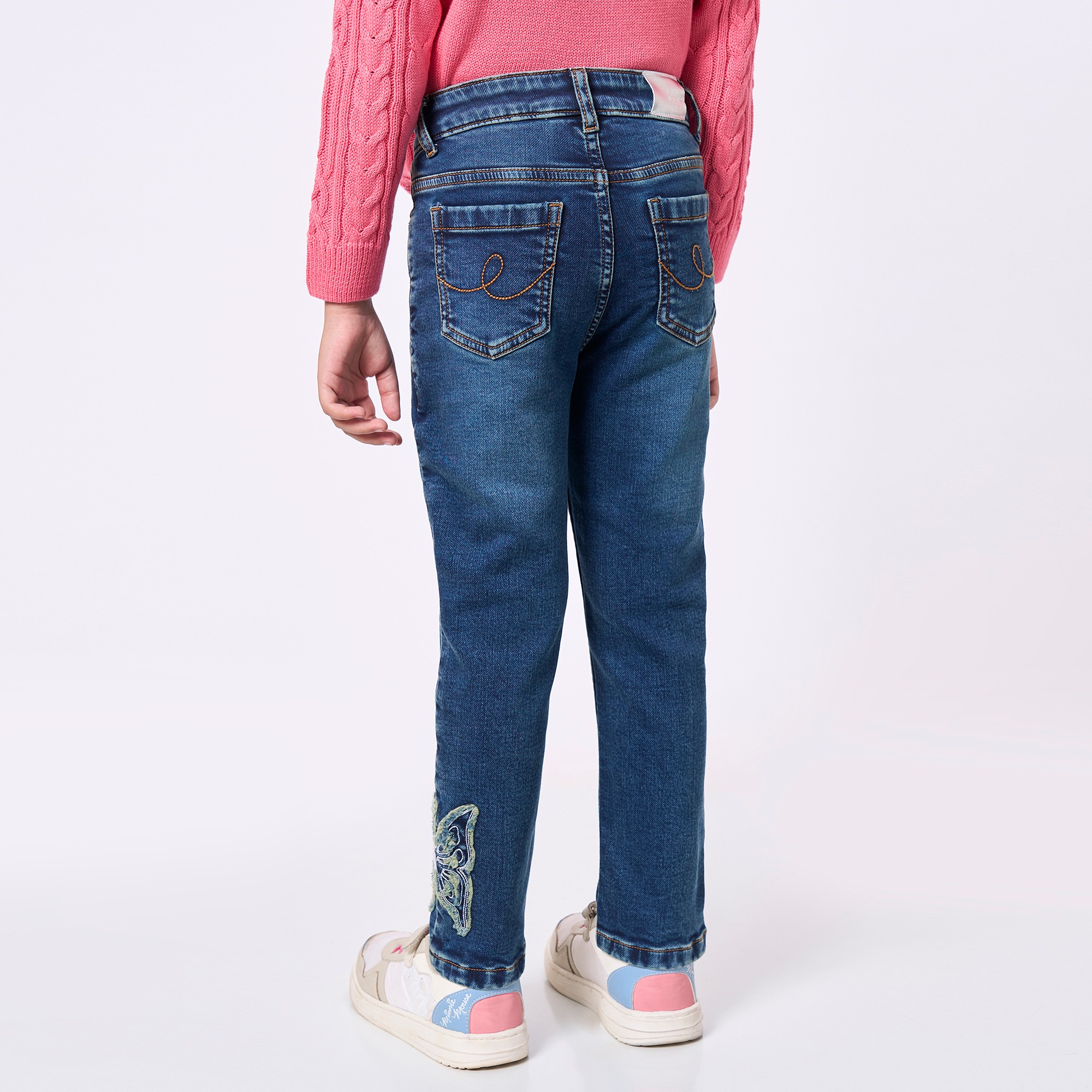 ED-A-MAMMA Kids Girls JEANS DARK BLUE