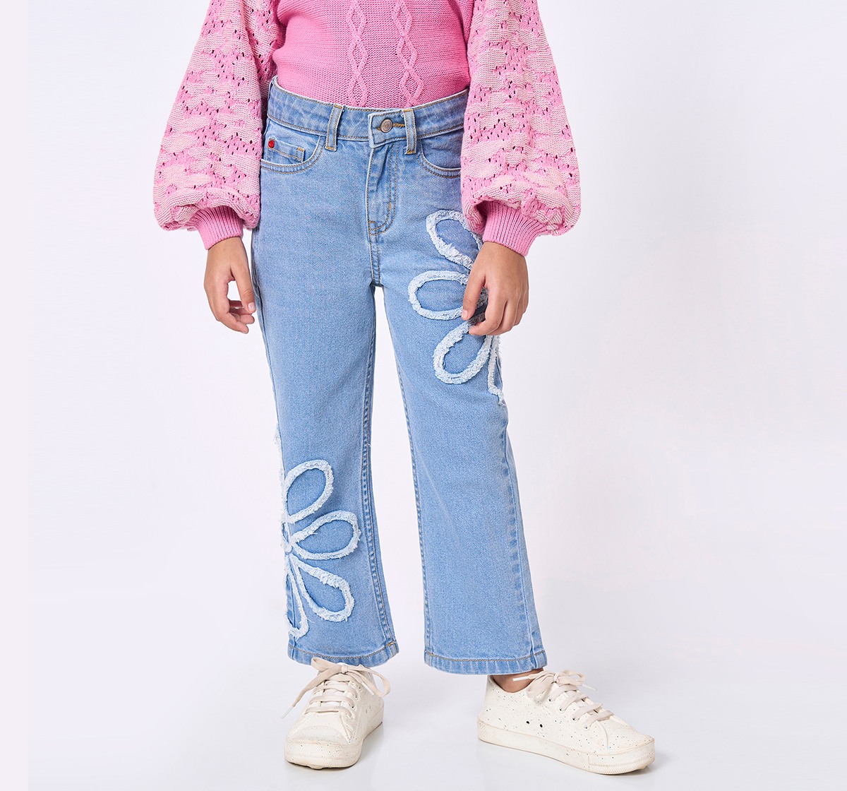 ED-A-MAMMA Kids Girls JEANS MID BLUE