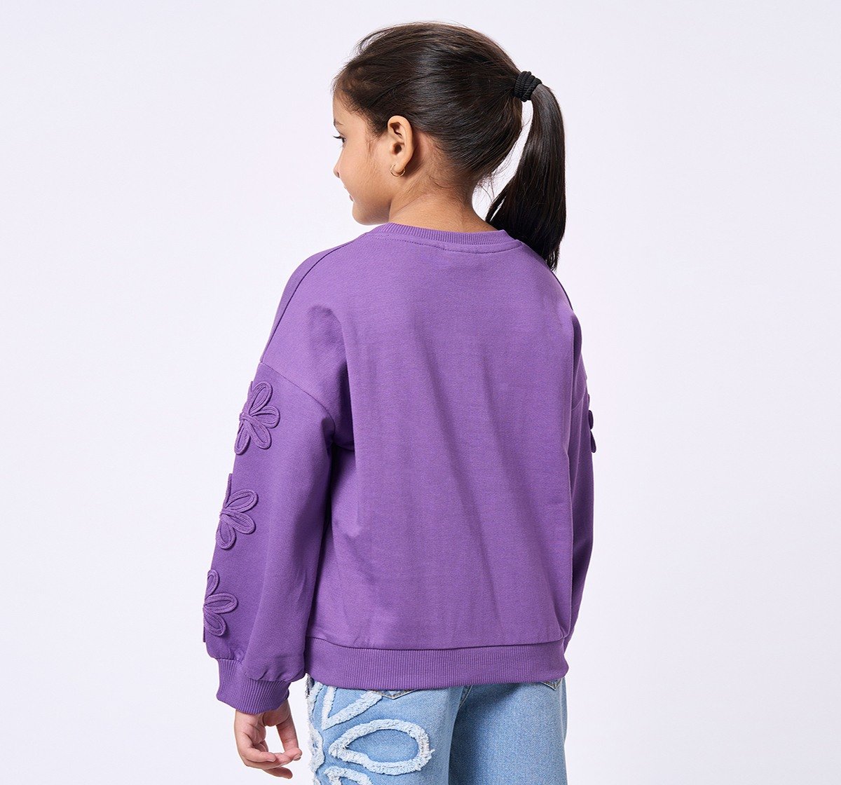 ED-A-MAMMA Kids Girls Sweatshirt PURPLE