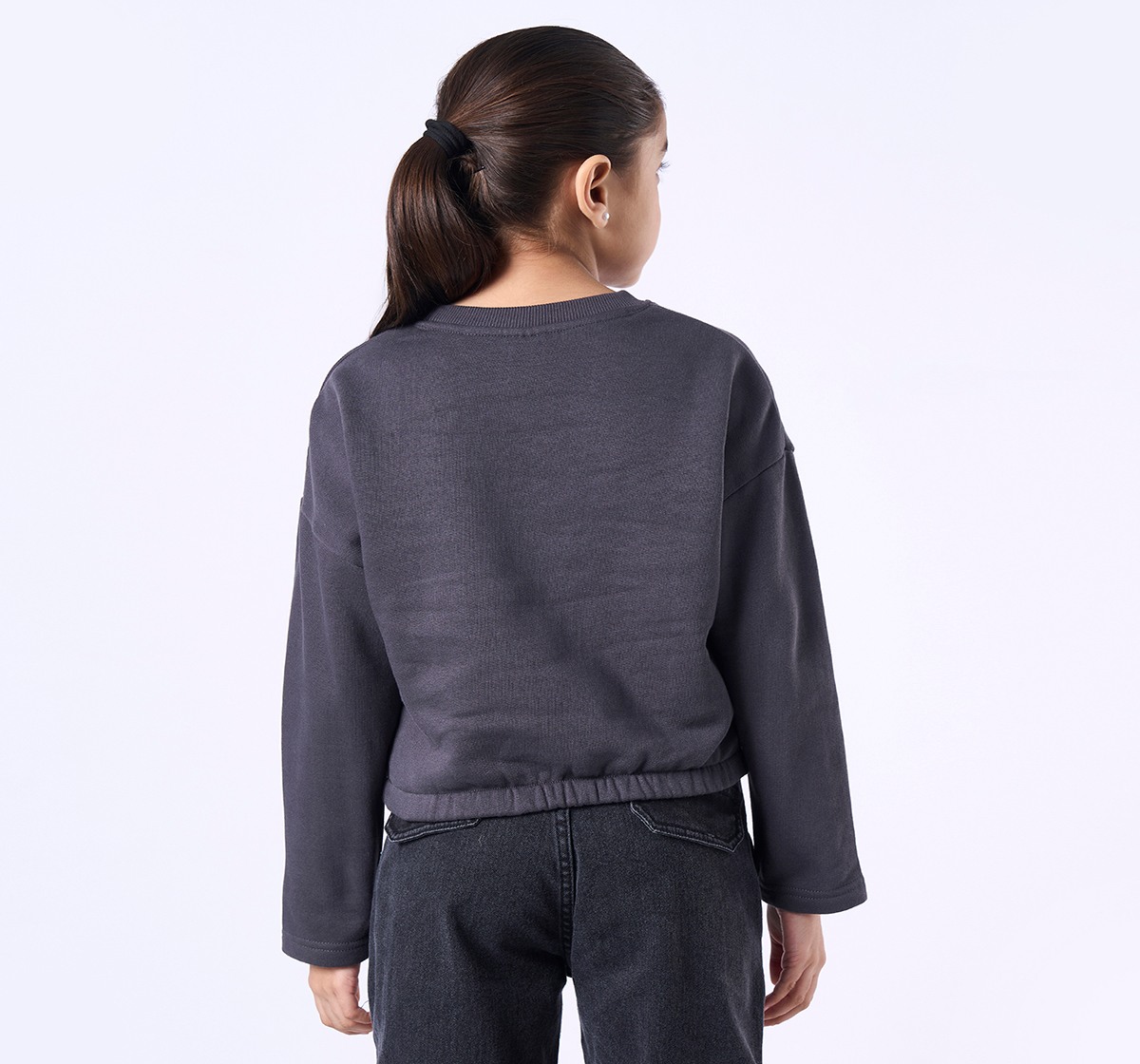 Ed-a-Mamma Kids Girls Sweatshirt GREY