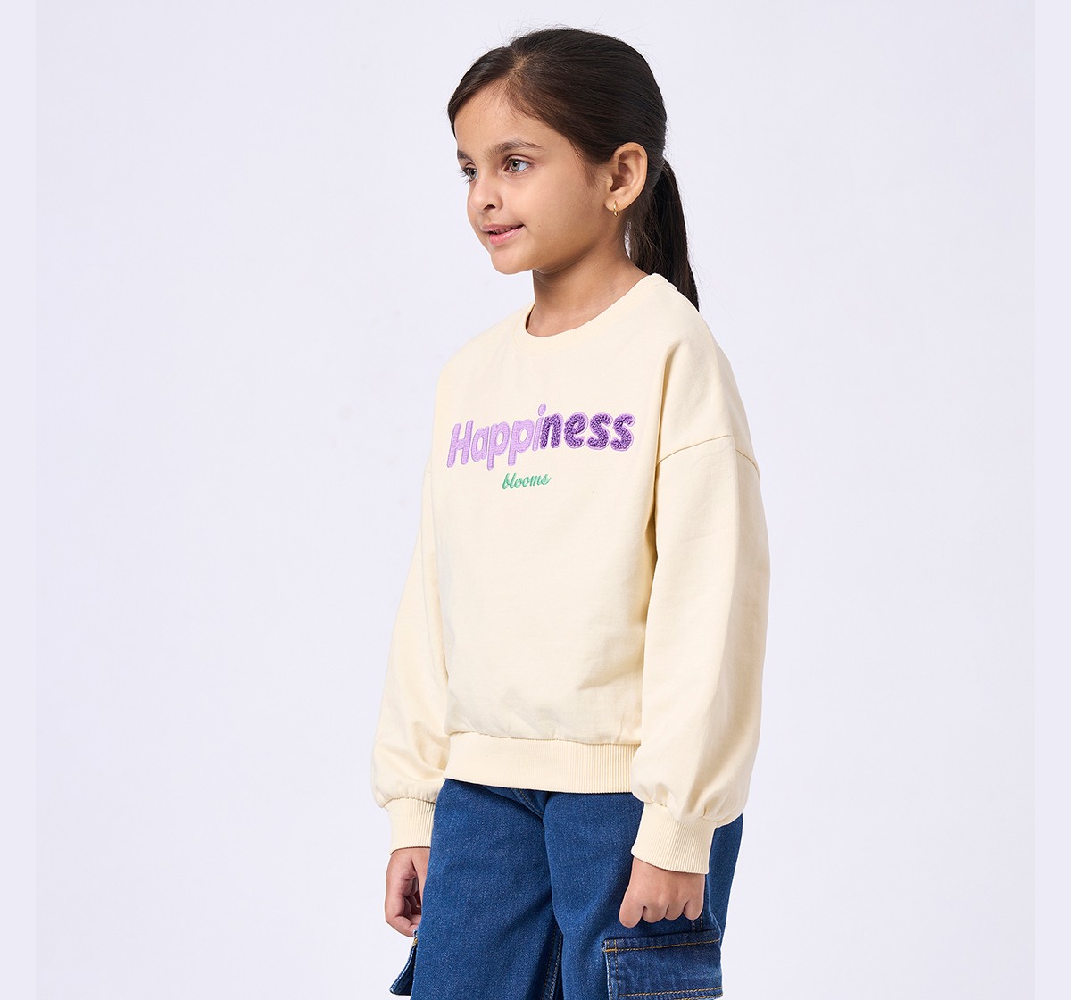 Ed-a-Mamma Kids Girls Sweatshirt Off White