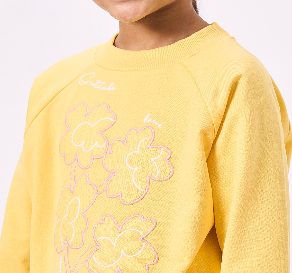 Ed-a-Mamma Kids Girls Sweatshirt Yellow