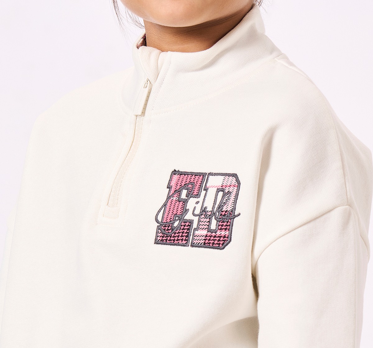 Ed-a-Mamma Kids Girls Sweatshirt Off White