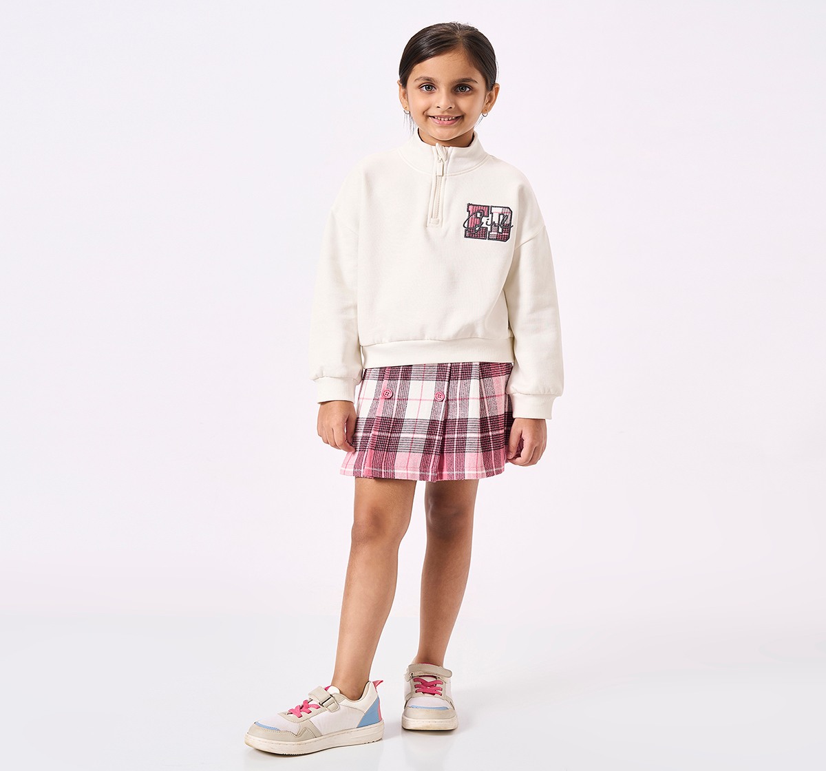 Ed-a-Mamma Kids Girls Sweatshirt Off White