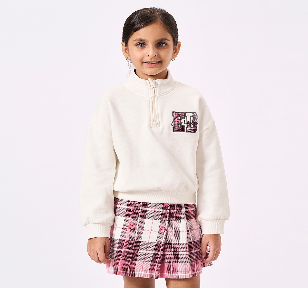 Ed-a-Mamma Kids Girls Sweatshirt Off White