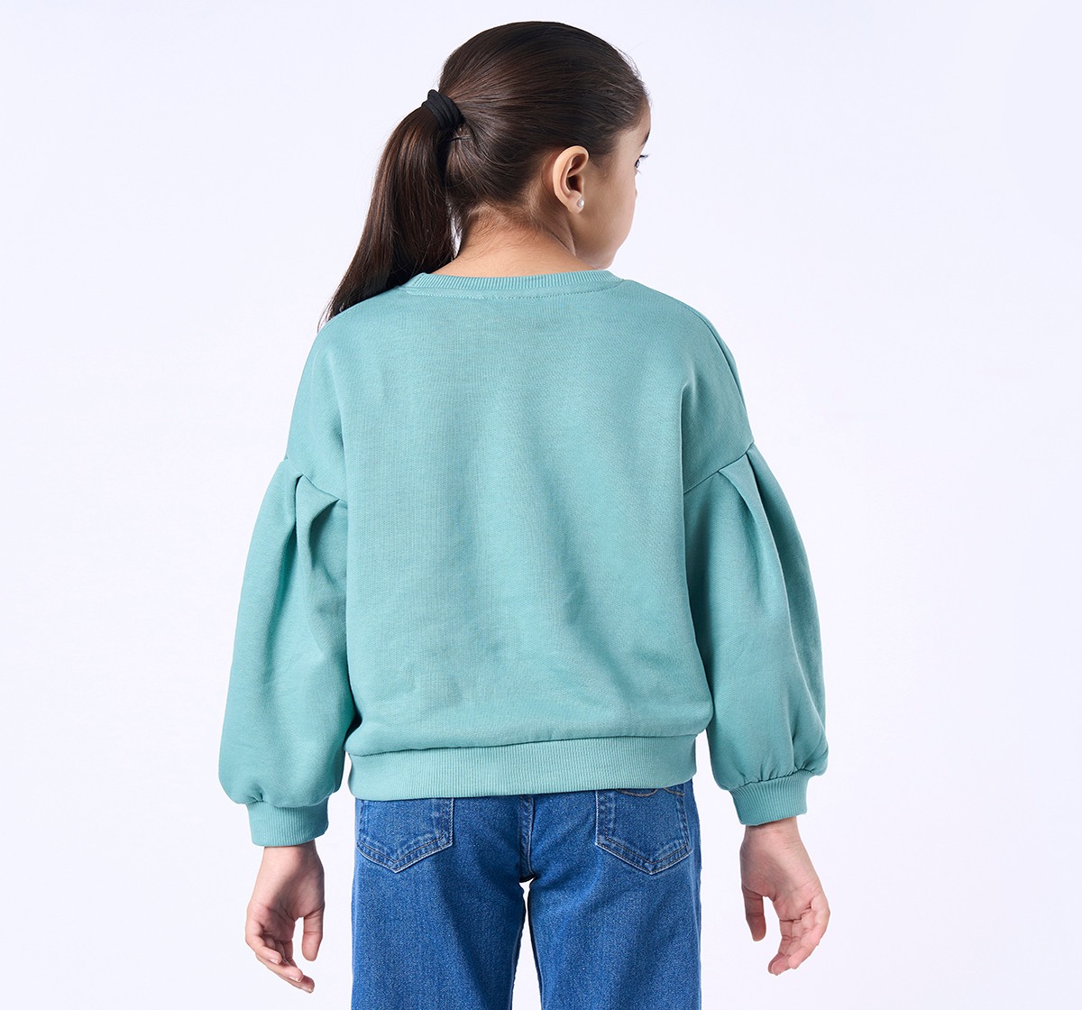 Ed-a-Mamma Kids Girls Sweatshirt Green